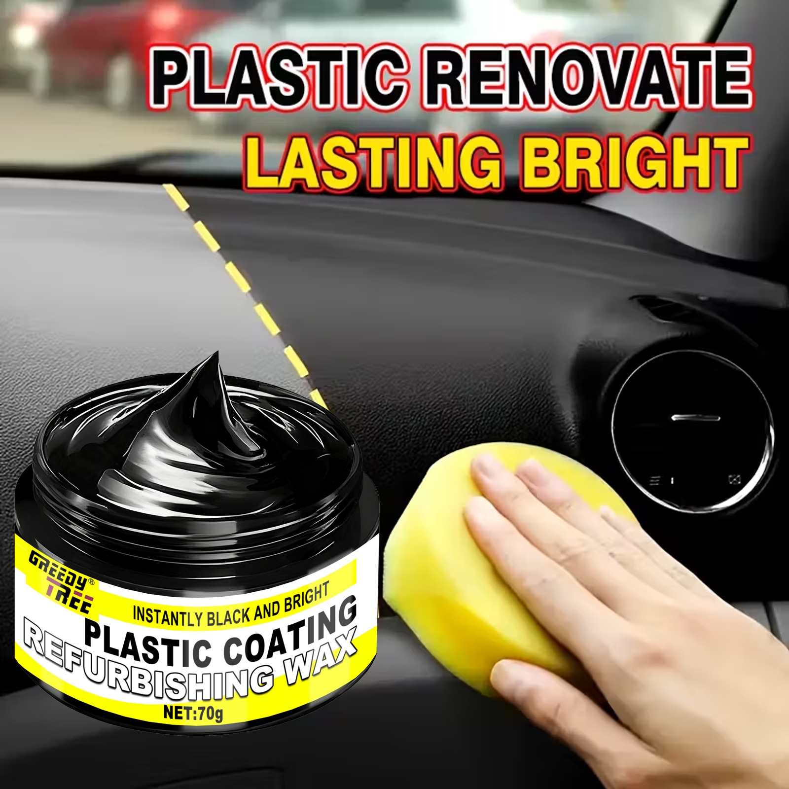 Trim Restorer Plastic - [Plastic Restorer Cream] Long-Lasting Shine &