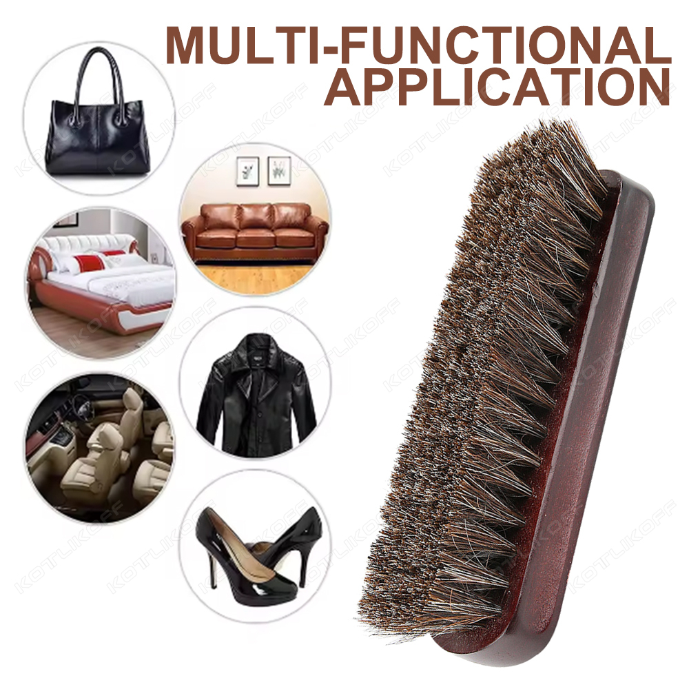 Premium Horsehair Shoe Brush F - огляд і ціна Dirt Brush Interior
