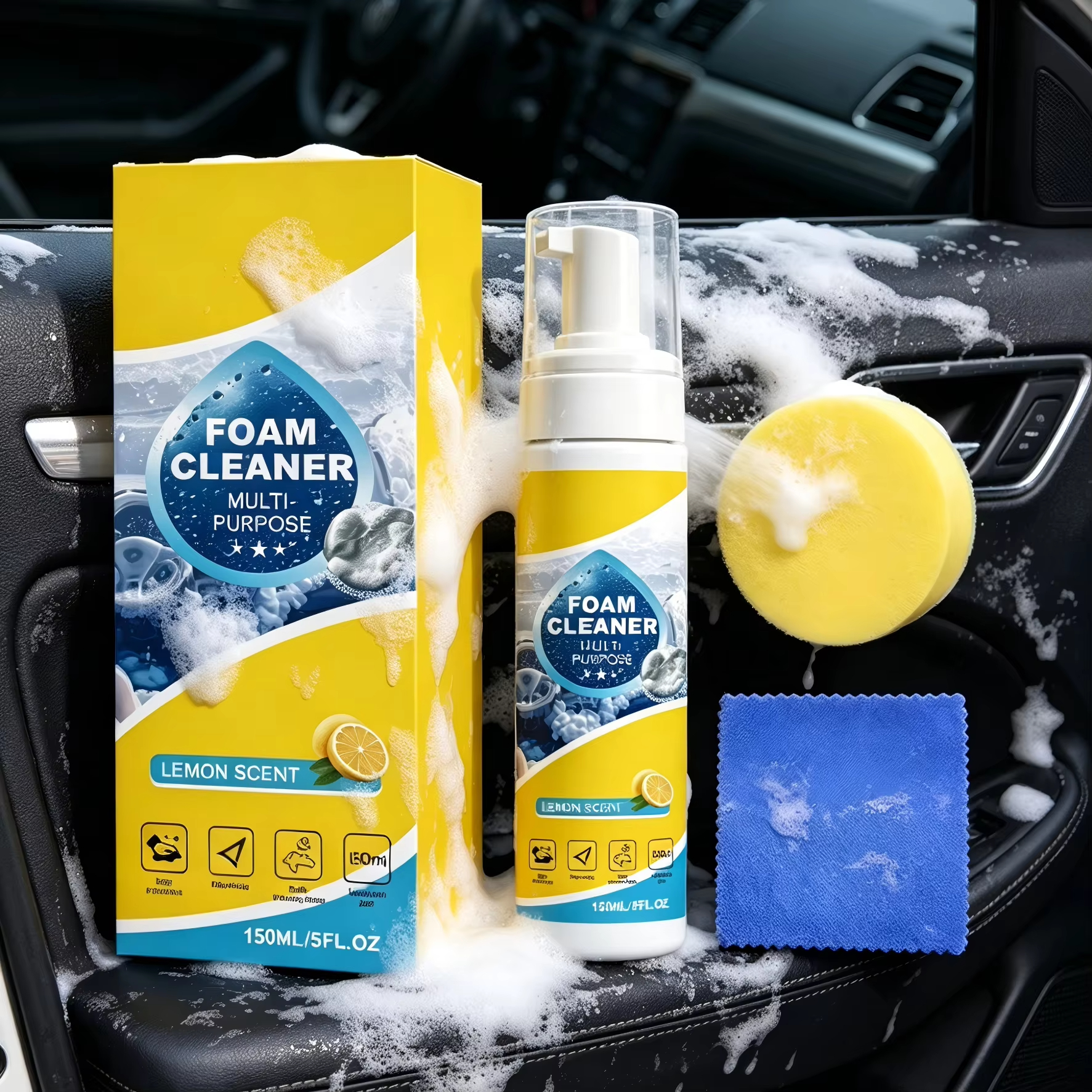 Multi-Purpose Foam Car Interio - огляд і ціна Leather Cleaner Interior