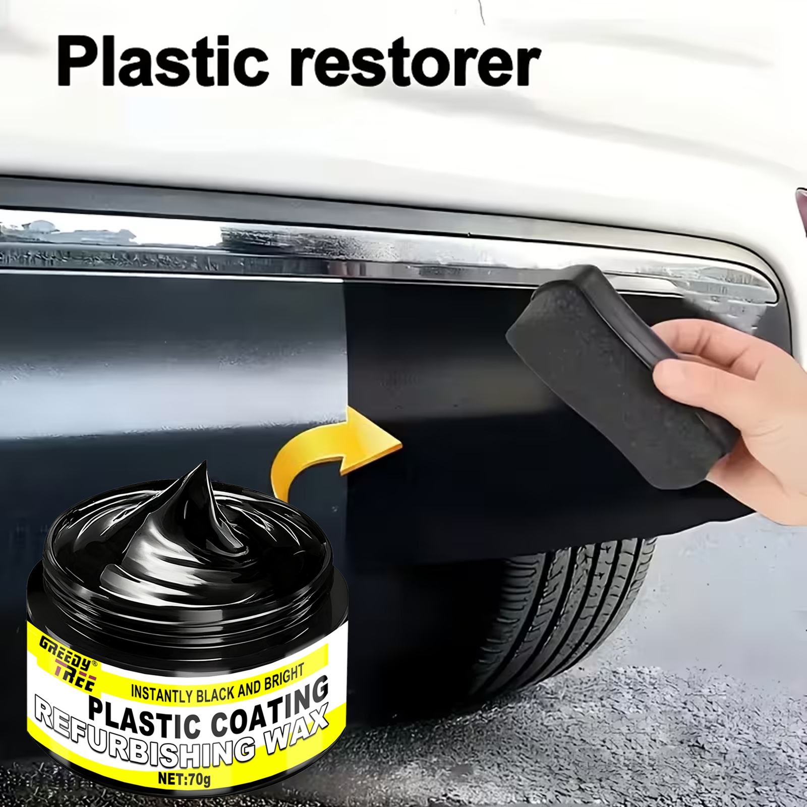 [Plastic Restorer Cream] Long- - огляд і ціна Trim Restorer Plastic