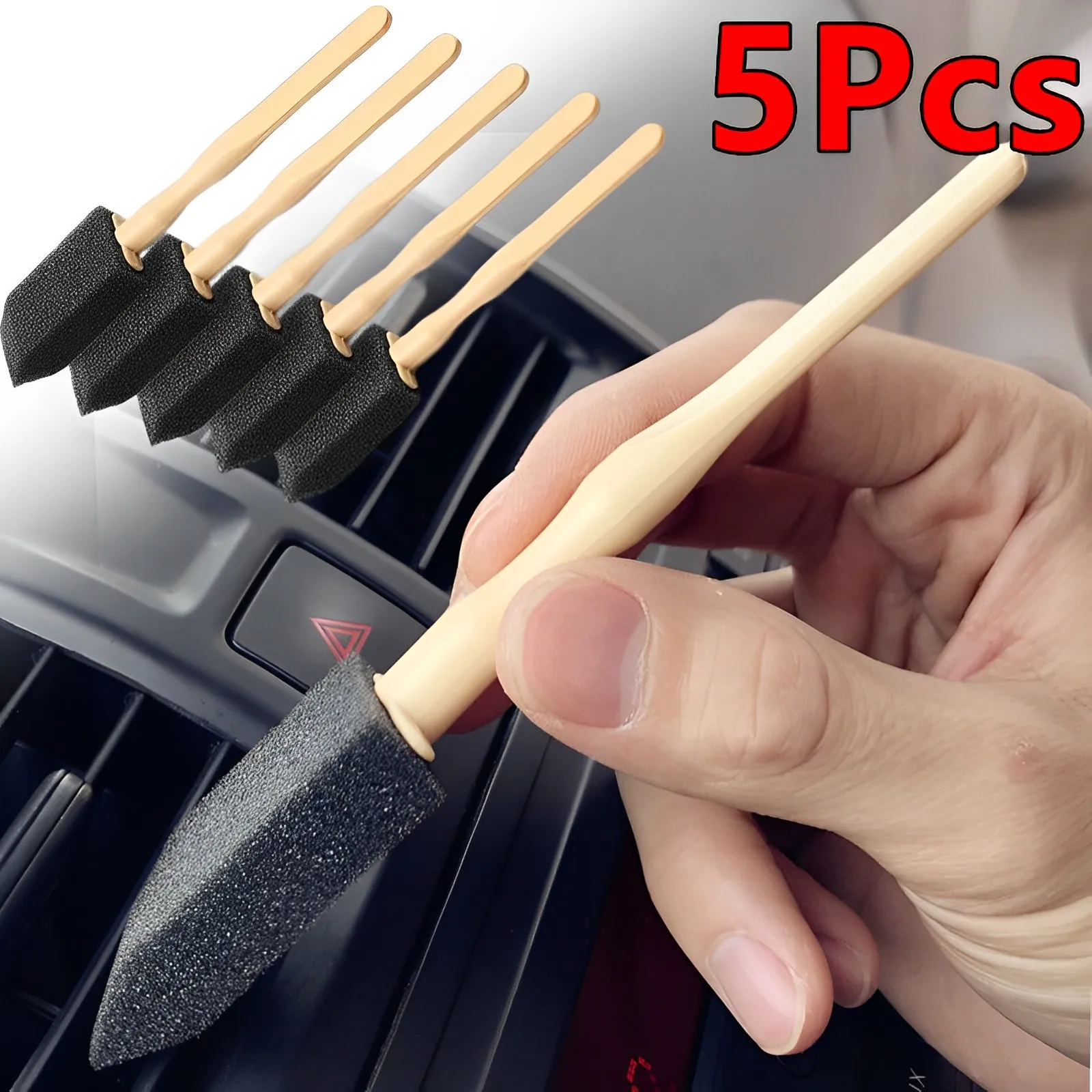 5Pcs Car Air Outlet Sponge Bru - огляд і ціна Dirt Brush Interior