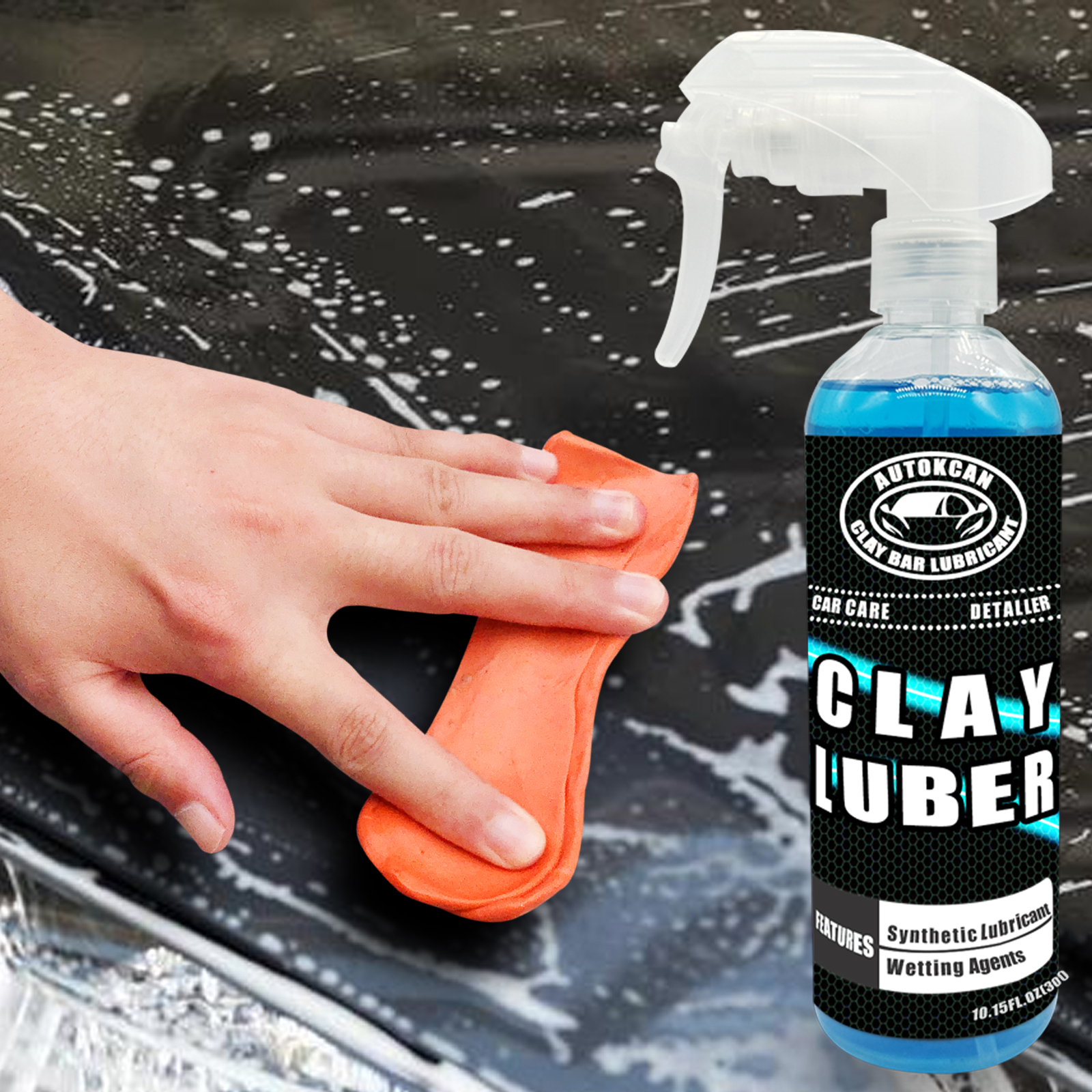 200G Car Clay Bar And 300ml Ma - огляд і ціна Clay Bar Lubricant