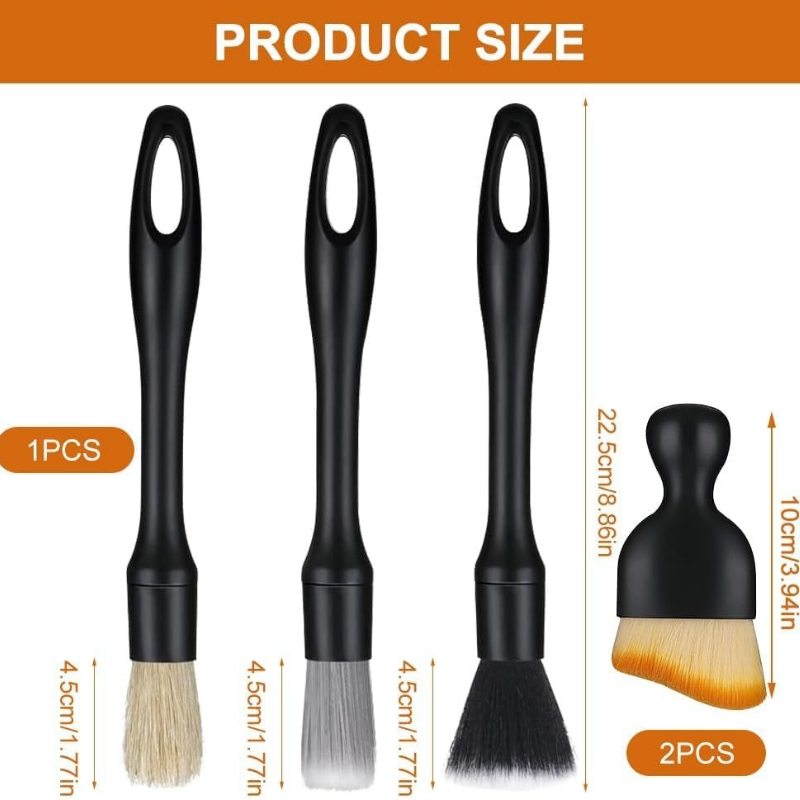 5pcs Automotive Detail Brush K - огляд і ціна Interior Detailing Kit