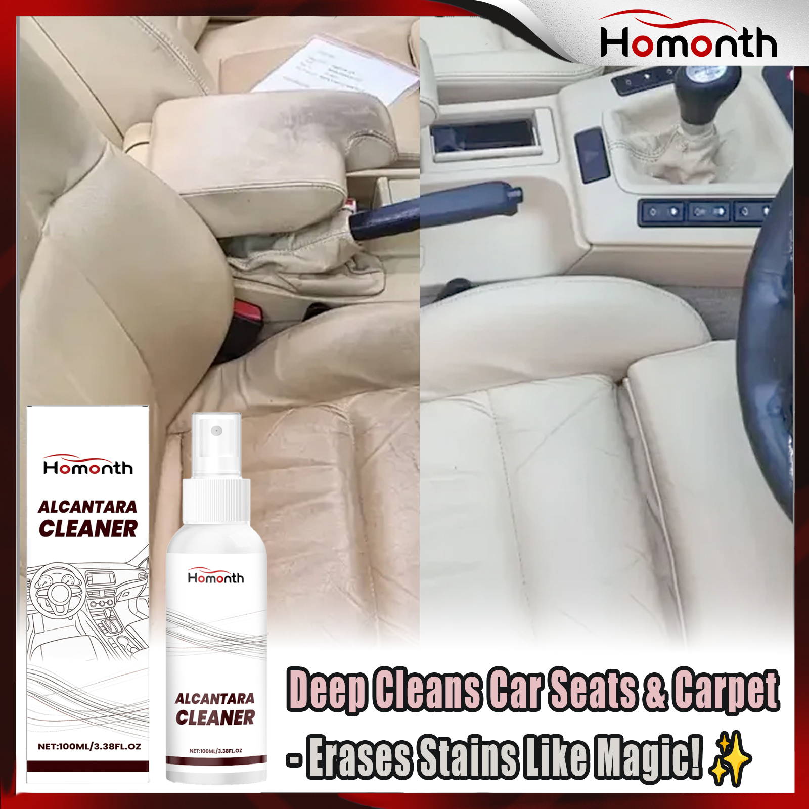 Car Interior Cleaning Spray Ca - огляд і ціна Seat Cleaner Fabric