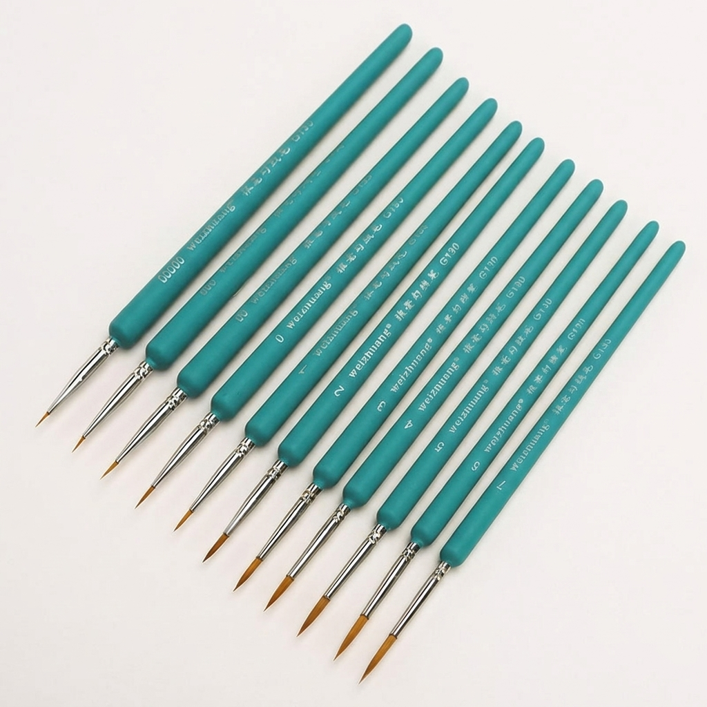 11 PCS Miniature Paint Brushes - огляд і ціна Detailing Brush Set