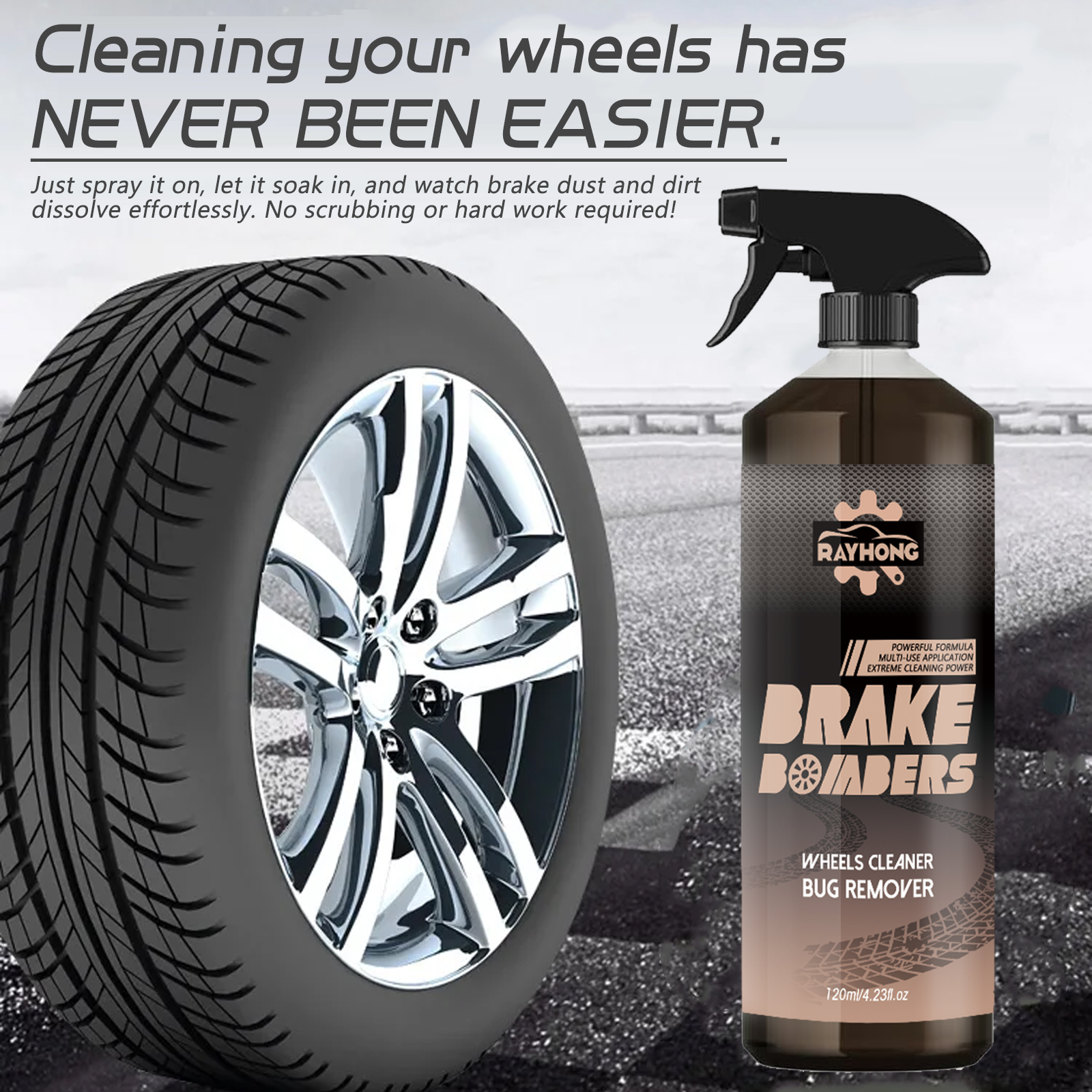 Car Wheel&Tire Cleaner - Brake - огляд і ціна Wheel Cleaner Alloy