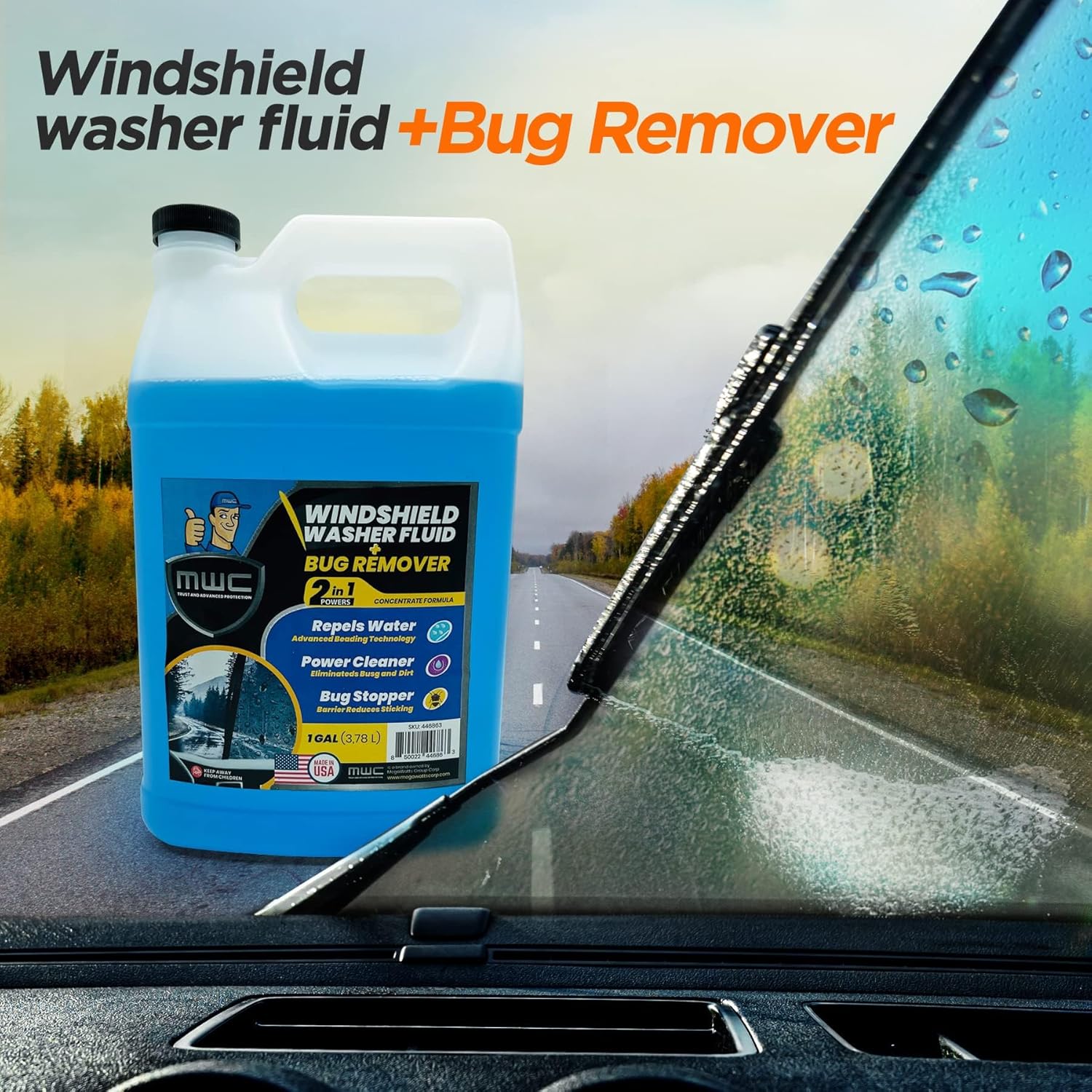 Windshield Washer Fluid, Ready - огляд і ціна Glass Cleaner Streak