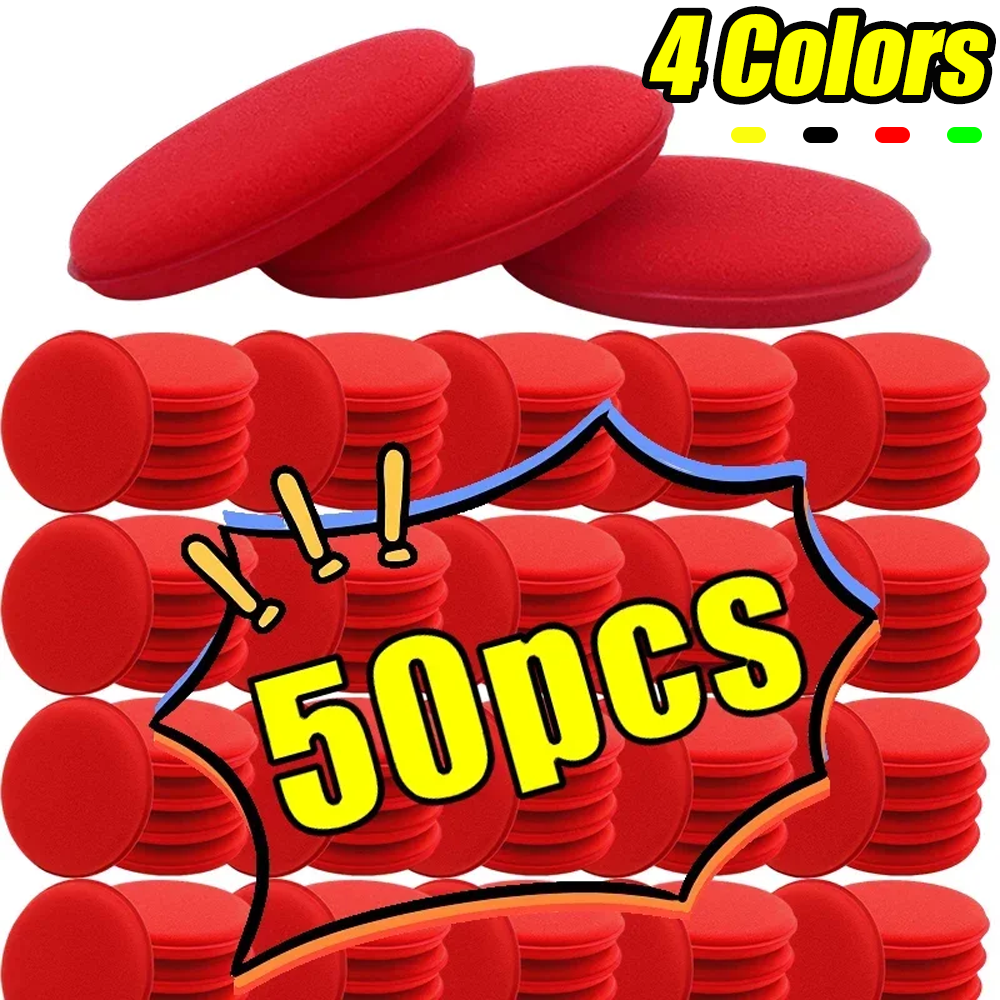 50pcs Round Car Ultra Soft Foa - огляд і ціна Wax Applicator Pad