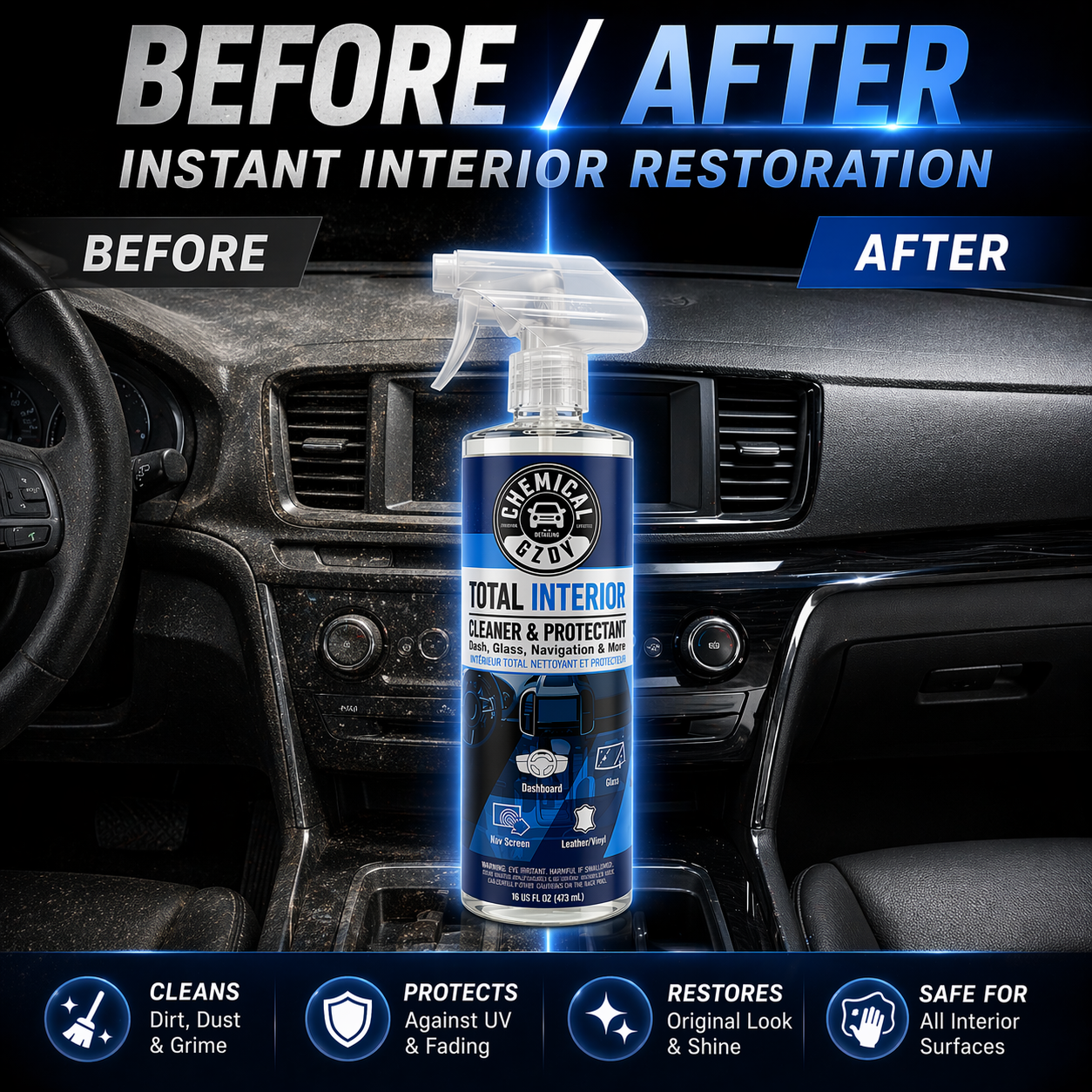Total Interior Cleaner 473ml – - огляд і ціна Leather Cleaner Interior