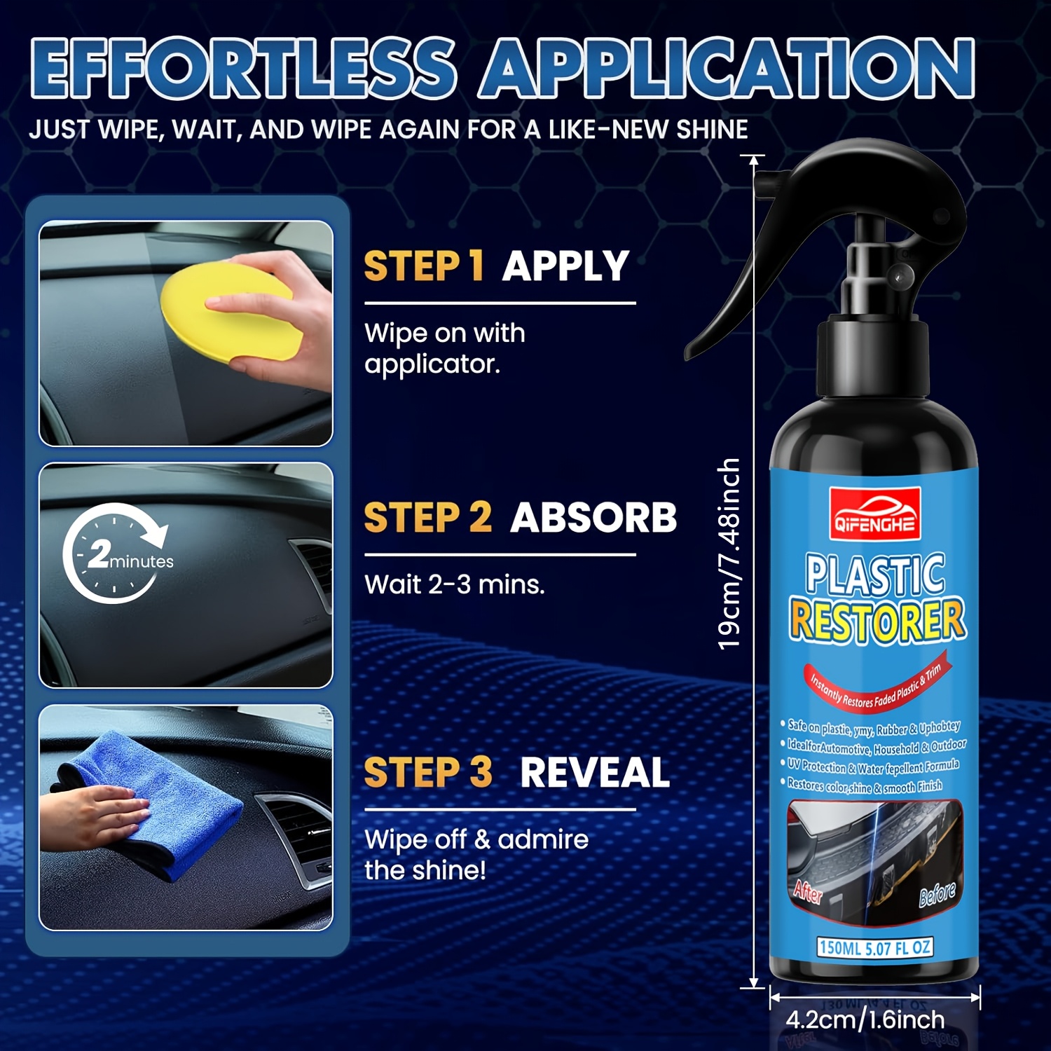 Black Trim And Plastic Restore - огляд і ціна Trim Restorer Plastic