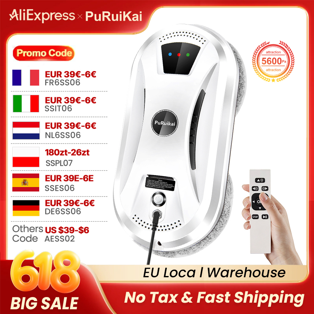 PuRuiKai AI Window Cleaning Ro - огляд і ціна Glass Cleaner Streak