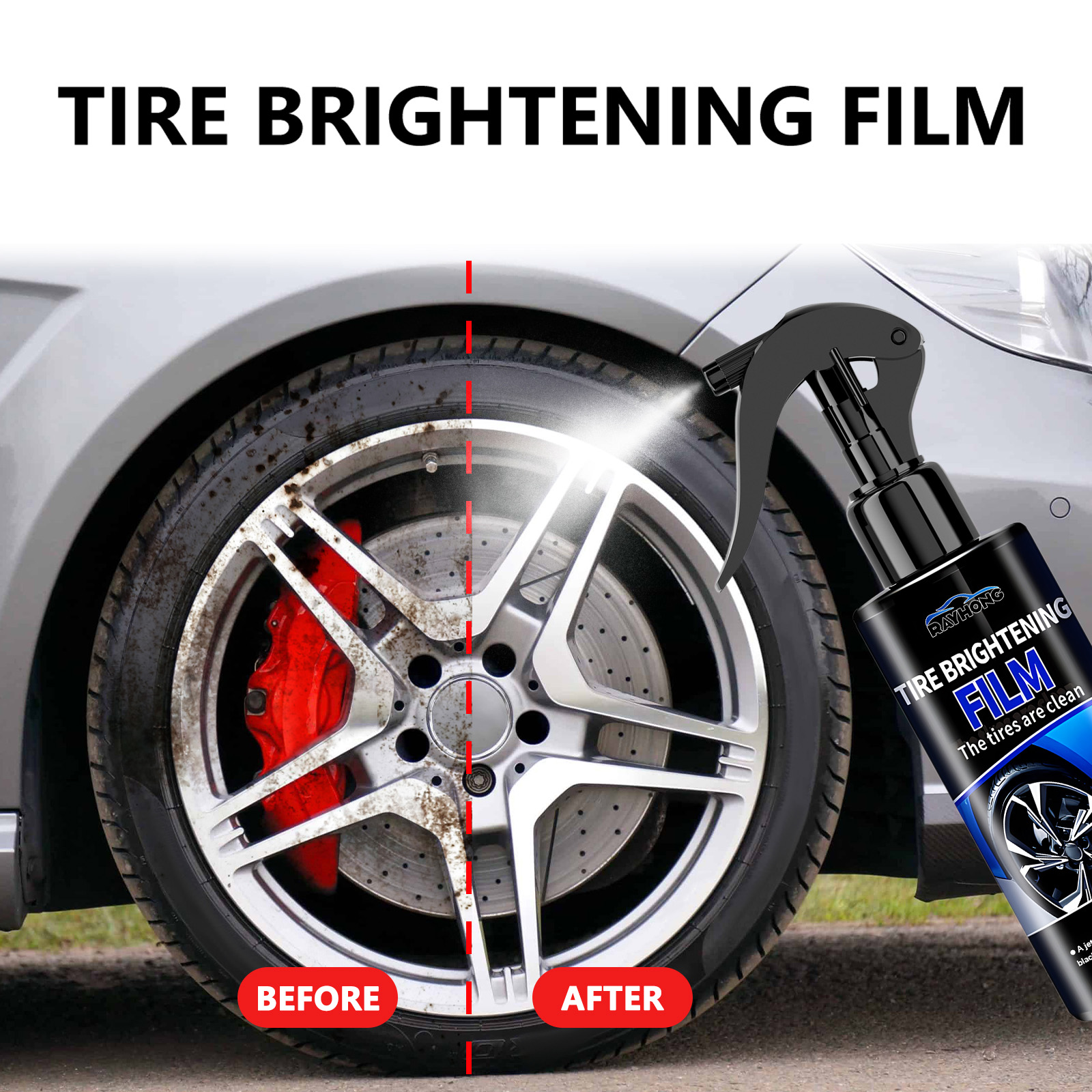 Car Tire Shine Coating Spray C - огляд і ціна Tire Shine Spray Sealant