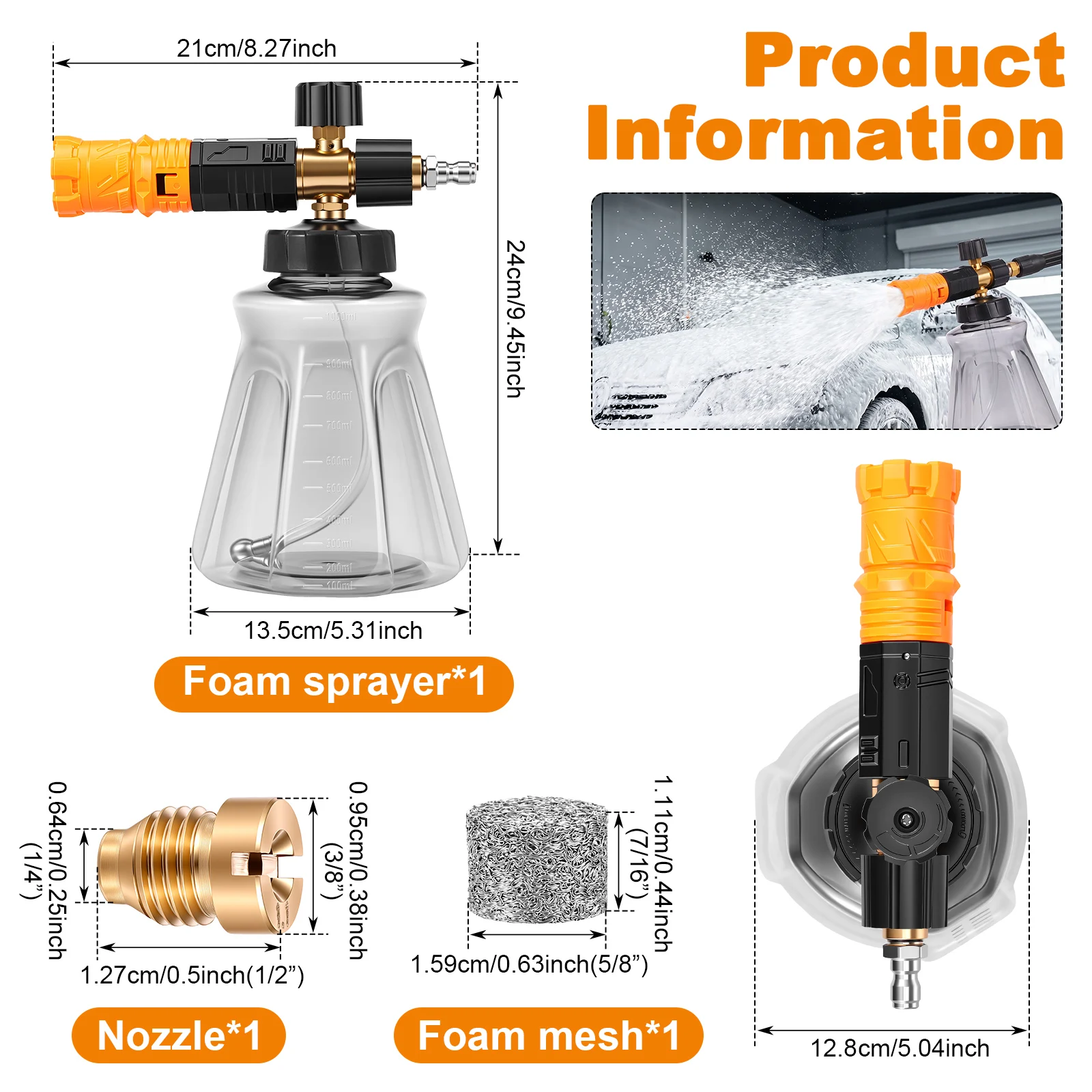 Foam Cannon for Pressure Washe - огляд і ціна Foam Cannon Car Wash