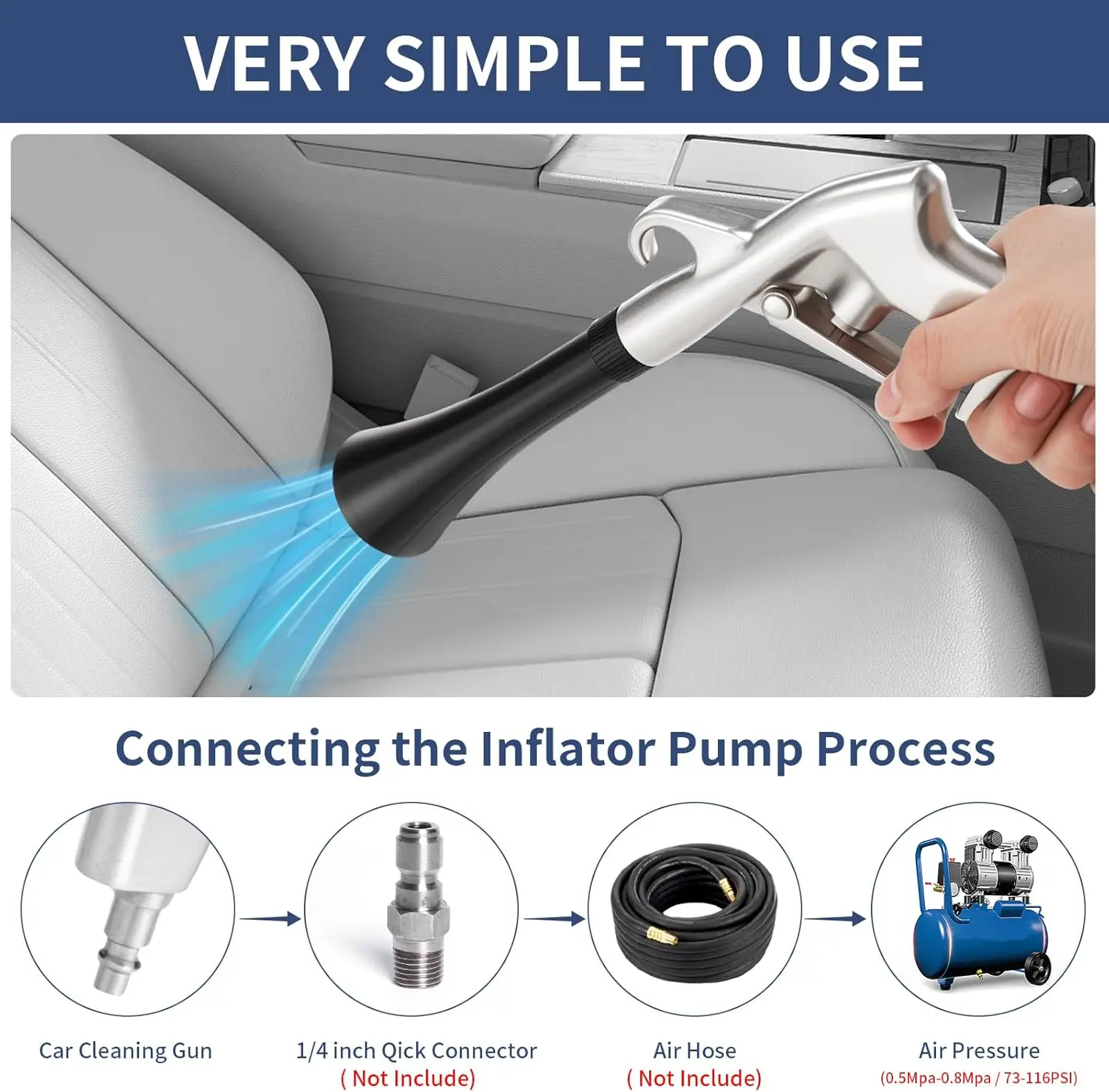 High Pressure Air Blow Gun Pro - огляд і ціна Dryer Car Blower