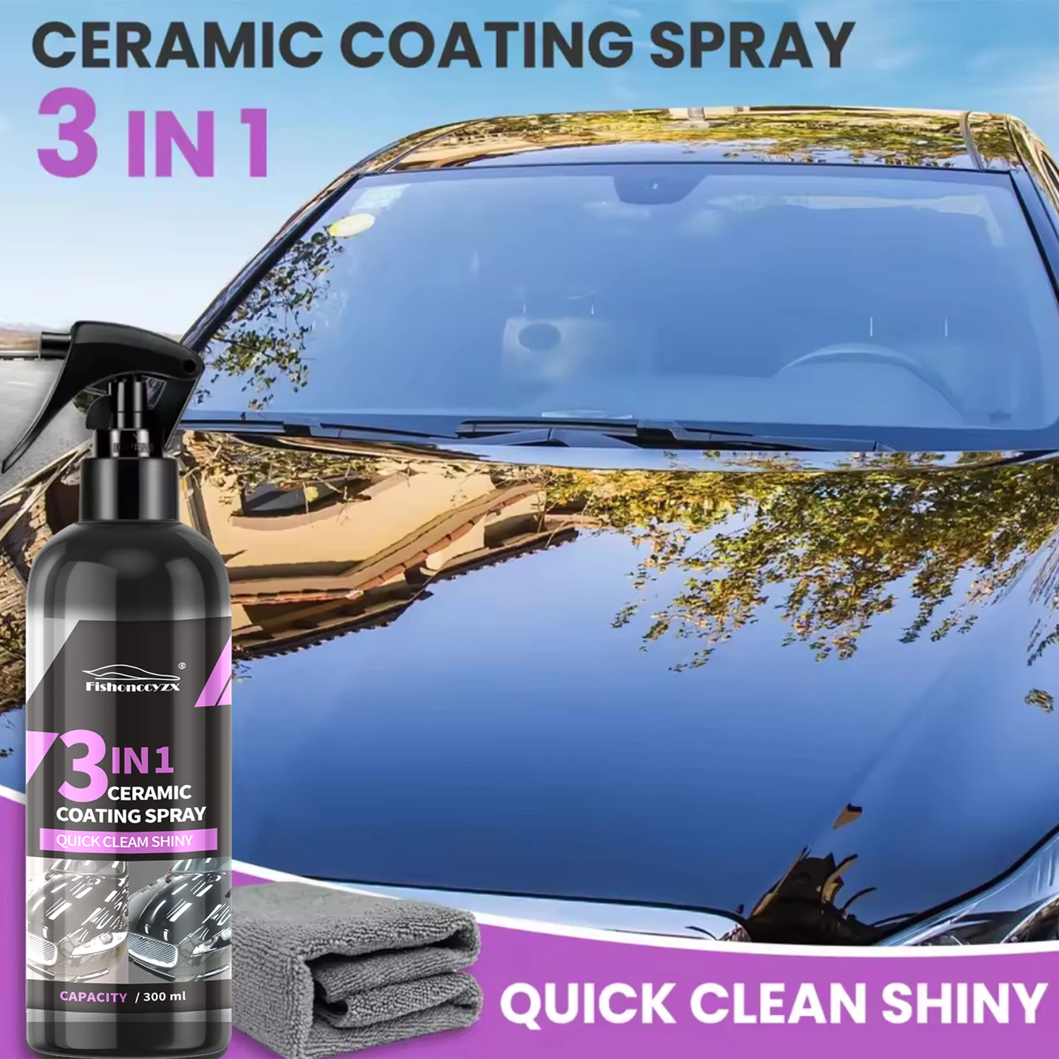 3 in 1 Car Ceramic Liquid Coat - огляд і ціна Car Wax Ceramic Coating