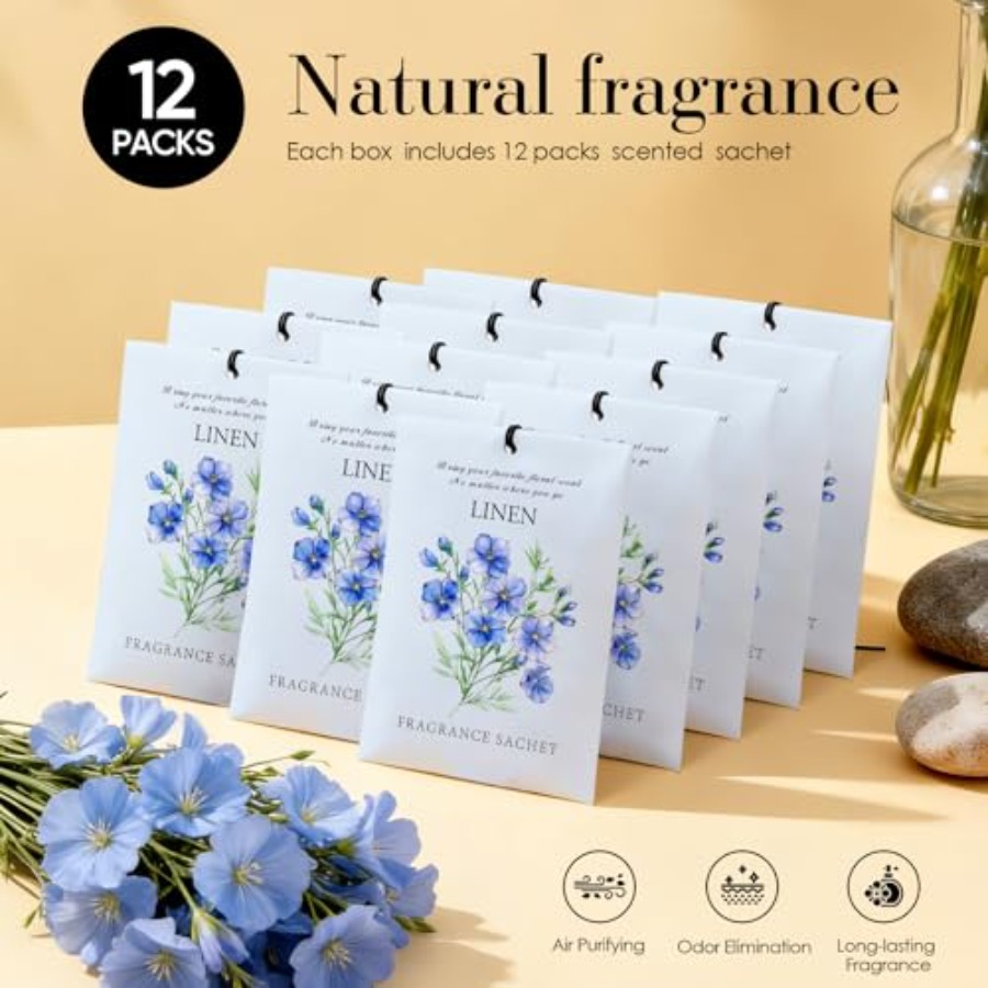 Scented Sachet Bags - 12 Pack  - огляд і ціна Odor Eliminator Car